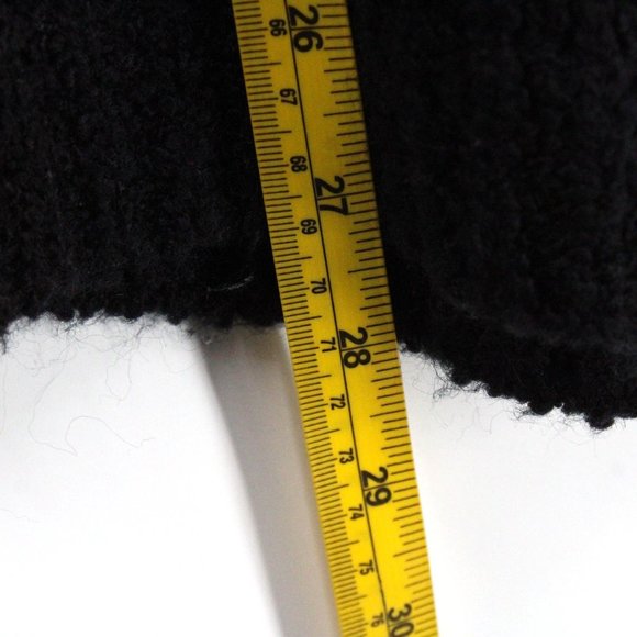 Vintage Bonnie Lee Cardigan Sweater Womens Black Open Front Knit Size 44 80s - Picture 9 of 9